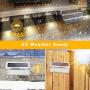 Upgraded 30 LED Solar Step Lights JACKYLED Outdoor Solar Stair Lights Waterproof Solar Powered Deck Lights Stainless Steel 3000K Warm Light Security Lights for Path Fence Patio Wall Dock 2-Pack