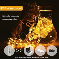 300 Led Window Curtain String Lights with Remote Control, USB Powered 8 Twinkle Modes Hanging Fairy Curtain Lights for Bedroom,Weddings, Party, Christmas Decorations,Warm White