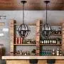 LuFun Orb Chandeliers,Industrial Vintage Pendant Lighting, Rustic Metal Ceiling Hanging Light Fixture for Indoor Kitchen Island Dining Living Room Farmhouse,3-Lights,Dia 13.7inch LuFun Orb Chandeliers,Industrial Vintage Pendant Lighting, Rustic Metal Ceiling Hanging Light Fixture for Indoor Kitchen Island Dining Living Room Farmhouse,3-Lights,Dia 13.7inch