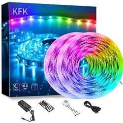 KFK Led Strip Lights 32.8ft Color Changing Led Lights, Remote Control