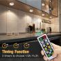 Wireless LED Puck Lights with Remote Control 3 Pack, LED Under Cabinet Lighting, Closet Light, Puck Lights Battery Operated, Under Counter Lighting, Push Lights, Stick On Lights