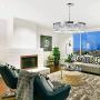 Meelighting Crystal Chrome Chandeliers Modern Contemporary Ceiling Lights Fixtures Pendant Lighting for Dining Room Living Room Chandelier D33.5'' (8 Lights)