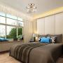MonDaufie Gold Crystal Chandelier Semi Flush Mount Ceiling Light Fixture Crystal Ceiling Light for Bedroom Living Room Hallway Closet, H8.66xD9.25