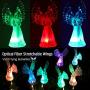 Solar Angel Lights Outdoor, Qualife Garden Gifts for Housewarming Mom Women,Solar Powered Decorative Light for Garden Yard Patio, Cemetery Grave Decorations, 2 Pack.
