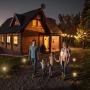 Solar Lights Pathway - Solar Pathway Lights 4 Pack, LED Landscape Lights Outdoor, IP65 Waterproof 8-10 Hours Long Last 10-40 Lumens Adjustable Warm White Pathway Lights for Garden, Path, Yard