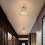 KY LEE Modern Crystal Chandelier Pendant Light Fixture recessed Ceiling Light Mini Spray Paint Metal Lighting Corridor Corridor Bedroom Kitchen Dining Room Bedroom Gold