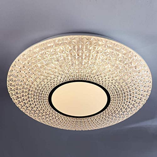 CORSO Crystal Ceiling Light Fixture, 20 Inch 48W Modern LED Flush Mount Ceiling Light Fixtures Dimmable for Dining Room, Bedroom, Living Room, Kitchen, 3000K Warm White, 4000Lm, Extra Large