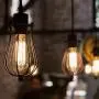 Vintage Incandescent Edison Light Bulbs: 60 Watt, 2100K Warm White Lightbulbs - E26 Base - 230 Lumens - Clear Glass - Dimmable Antique Filament ST64 Light Bulb Set - 4 Pack