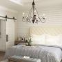 KSANA Farmhouse Chandelier for Dining Room, Rustic Candle Lighting with Crystal for Kitchen Island, Sitting Room, W26'' x H29''