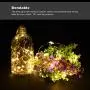 LEDIKON 4 Pack 33Ft 100 Led Fairy Lights Battery Operated with 8 Modes Remote and Timer,Waterproof Copper Mini String Lights Firefly Twinkle Lights for Outdoor Wedding Chirstmas,Warm White