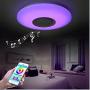 Upgrade 36W,60W,72W,80W LED Ceiling Lights with Bluetooth Speaker Smartphone APP, Dimmable 15-inch ,20Inches Music RGBW Color Temperature Adjustable, Fluorescent Equivalent, Round Flush Mount Light Fixture