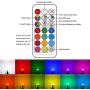 RGB LED Light Bulb, Color Changing Light Bulb, 40W Equivalent, 450LM Dimmable 5W E26 Screw Base RGBW, Mood Light Flood Light Bulb - 12 Color Choices - Timing Infrared Remote Control Included (4 Pack)