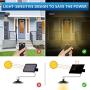 Solar Pendant Lights, Solar Lights Outdoor Indoor Led Shed Light with Remote Control, IP65 Waterproof Hanging Solar Lamp for Backyard Garden Patio Decor