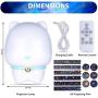 YKLWORLD Kids Night Light Projector, Star Light Projector Lamp with Bluetooth Speaker Remote Control USB Charging 360 Degree Starry Rotating Nightlight for Baby Bedroom Toys Xmas Gift - 6 Sets of Film