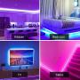 Deerdance Smart LED Strip Lights, 32.8feet Works with Alexa Google Assistant APP Control Music Sync 16 Million Colors 5050 RGB WiFi Light Strip for Bedroom TV Ceiling Kitchen Cabinet Party