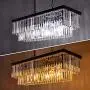 Wellmet 9-Light Crystal Chandelier 34.5 inch, Contemporary Modern Chandeliers Adjustable for Living Room, Dining Room, Pool Table Light, Kitchen Island Lighting
