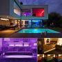 Battery Powered LED Strip Lights, 9.8ft 24-Keys Remote Controlled, DIY Indoor and Outdoor Decoration.