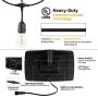 S14 Solar String Lights Outdoor 34Ft Patio Lights with 15 Shatterproof LED Bulbs, Solar & USB Charging with 4 Lighting Modes, Heavy Duty Weatherproof Strand for Backyard Garden, 2700K