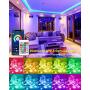 LED Lights Bluetooth 25ft, GUPUP LED Smart Strip Lights 5050 RGB Color Changing LED Strip Lights 25ft Sync to Music LED Lights for Bedroom Controlled by Bluetooth APP and 24-Key Remote