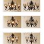 Wall lamp Pineapple Lamp American Style Chandelier Living Room Lamp Dining Room Lamp Master Bedroom Lamp Country Retro Pastoral Wrought Iron 3 Chandeliers, 5 Chandeliers, 8 Chandeliers, 9 Chandeliers