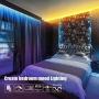 PANGTON VILLA Led Strip Lights 32.8 ft for Bedroom Room Home 5050 Kit with 24 Key Remote Control and Power Supply, 2 Roll 16.4 ft, RGB