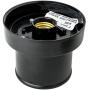 Sunlite DOD/10GL/BK/WH/MED 10'' Decorative Outdoor Twist Lock Globe Polycarbonate Post Fixture, Black Finish, White Lens, 3'' Post Mount (Not Included), 10''