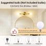 Gold Vanity Lights, UL Listed 2-Light Bathroom Light Fixtures Over Mirror Brass Sconce Modern Semi Flush Mount Ceiling Light Fixture for Toilet Bedroom Living Dining Room Restaurant Hallway Entryway