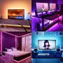 Led Strip Lights 6.56 Feet, Rgb Tv Led Backlight 4096 Diy Colors Changing Rope lights 30mins Timing off Light Strip 5v Usb Powered Led Tape Light Kits for 32-58in Tv Monitor Bedroom Desk Ambient Light