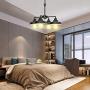 KingSo Lighting 4-Light Chandelier, Oil Rubbed Bronze Island Pendant Light Fixture with Highlights and Metal Shades Perfect for use in a Foyer, Living Room, Dining Room, or Bedroom.