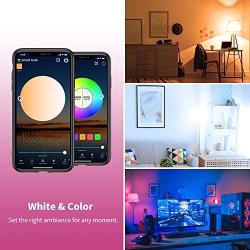 Smart WiFi Bulb No Hub Required, Magic Home RGBCW A19 E26 7W (60w Equivalent) Multicolor Dimmable WiFi LED Lights, Works with Alexa Google Home and Siri (3 Pack)