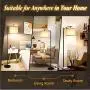 Rottogoon Floor Lamp for Living Room, LED Standing Lamp with 2 Lamp Shades for Bedroom, 9W LED Bulb Included Rottogoon Floor Lamp for Living Room, LED Standing Lamp with 2 Lamp Shades for Bedroom, 9W LED Bulb Included