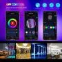 Smart LED Strip Lights 33.5 ft WiFi Smart Phone APP Controlled, 300LEDs Waterproof IP66 & Music SYNC LED Lights Strip, Working with Alexa & Google Assistant for Christmas Room,TV,Kitchen,Party