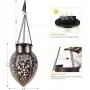 TomCare Solar Lights Outdoor Metal Flickering Flame Solar Lantern Outdoor Hanging Decorative Lanterns with Hanging Chain Solar Powered Waterproof LED Decorations for Patio Garden Deck Yard, 2 Pack TomCare Solar Lights Outdoor Metal Flickering Flame Solar Lantern Outdoor Hanging Decorative Lanterns with Hanging Chain Solar Powered Waterproof LED Decorations for Patio Garden Deck Yard, 2 Pack