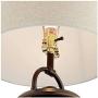 Fredrik Rustic Industrial Farmhouse Table Lamp with Nightlight Antique Edison Style LED Bronze Lantern Burlap Tapered Drum Shade for Living Room Bedroom Nightstand Office - Franklin Iron Works Fredrik Rustic Industrial Farmhouse Table Lamp with Nightlight Antique Edison Style LED Bronze Lantern Burlap Tapered Drum Shade for Living Room Bedroom Nightstand Office - Franklin Iron Works