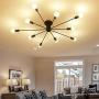 Aero Snail L1697 Modern Style Flush Mount Designers Metal 10-Light Ceiling Lamp Chandelier Lighting Fixure