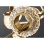 APBEAM Gold Pendant Light with Glass Shade Brass Chandelier Modern Light Fixture for Living Room Dining Room 8 Lights
