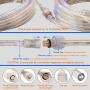 Areful Rope Lights, 16Ft Waterproof Connectable Strip Lighting, 4000K Nature White, Indoor Outdoor Mood Lighting for Home Christmas Holiday Garden Patio Party Decoration