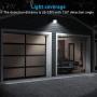 TORCHSTAR Outdoor LED Solar Powered Motion Sensor Light, IP65 Waterproof Wireless Outdoor Wall Lighting for Driveway, Patio, Garage, Porch, 6500K Pure White, Oil Rubbed Bronze, Pack of 4