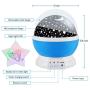 Night Light for Kids, Fortally Kids Night Light, Star Night Light, Nebula Star Projector 360 Degree Rotation - 4 LED Bulbs 13 Light Color Changing with USB Cable, Romantic Gifts for Men Women Children