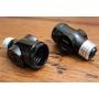 Onite E26 to 2 Outlet Light Socket Splitter Adapter Black, 2-Pack