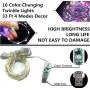 LiyuanQ 100 LED Fairy String Lights USB Plug-in Outdoor Twinkle Starry Lights with Remote Timer 16 Color Changing Twinkle Lights 33 Ft 4 Modes Decor Mini Wire Lights Bedroom Party Xmas Home