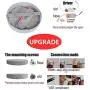 DLLT Dimmable Led Flush Mount Ceiling Light Fixture-18W Stylish Flat Round Surface Downlight Lamp for Bathroom/Closet/Bedroom/Dining Room/Kids Room Lighting with Remote Control