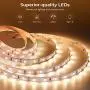 Govee Warm White LED Strip Lights, Bright 300 LEDs, 3000K Dimmable Strip Lights with Control Box, 16.4 Feet for Bedroom, Kitchen Cabinets, Living Room, ETL Listed Adapter Included