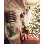 Christmas TreeString Lights, Snow Globe Light, Indoor Outdoor Christmas Lights, Christmas String Lights Fairy String Lights for Home Christmas Tree Wedding Party Bedroom Decoration (2pc twelve lights)