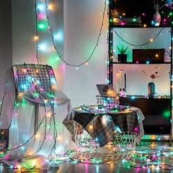 Quntis 500 LED 164FT Christmas Decorative Mini Lights, Valentines Day Decorations String Lights, Waterproof Fairy Lights Plug in, 8 Modes for Home Xmas Wedding Party Holiday Decoration, Multicolor