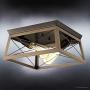 Luxury Industrial Chic Ceiling Fixture, Large Size: 6''H x 12''W, with Modern Farmhouse Style Elements, Olde Bronze Finish, UHP2120 from The Berkeley Collection by Urban Ambiance