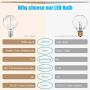 Outdoor Lights Patio 25FT, String LED Lights Waterproof with 25+1pcs Spare G40 Balcony Lights Bulbs Shatterproof for Backyard Porch Wedding Cafe, Hanging Lights for Birthday BBQ Party