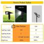 Landscape Lights Outdoor Solar Powered, Dusk to Dawn Path Lights 5000K Daylight, Solar Uplights for Tree, 2-in-1 Wireless Low Volt Garden Backyard Floodlights, EMANER (5000K Solar Spotlights, 2-Pack)