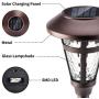 Solpex Solar Pathway Lights Outdoor,6 Pack Solar Garden Lights, Bronze Finshed, Waterproof Solar Walkway Lights Outdoor Lawn, Patio, Yard, Garden, Pathway, Walkway and Driveway.