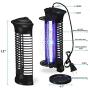 Bug Zapper Mosquito Killer - Flying Insect Killer Indoor - Fly Traps Mosquito Lamp Insect Zappers Mosquito Attractant Trap with Hook for Indoor Patio Garden